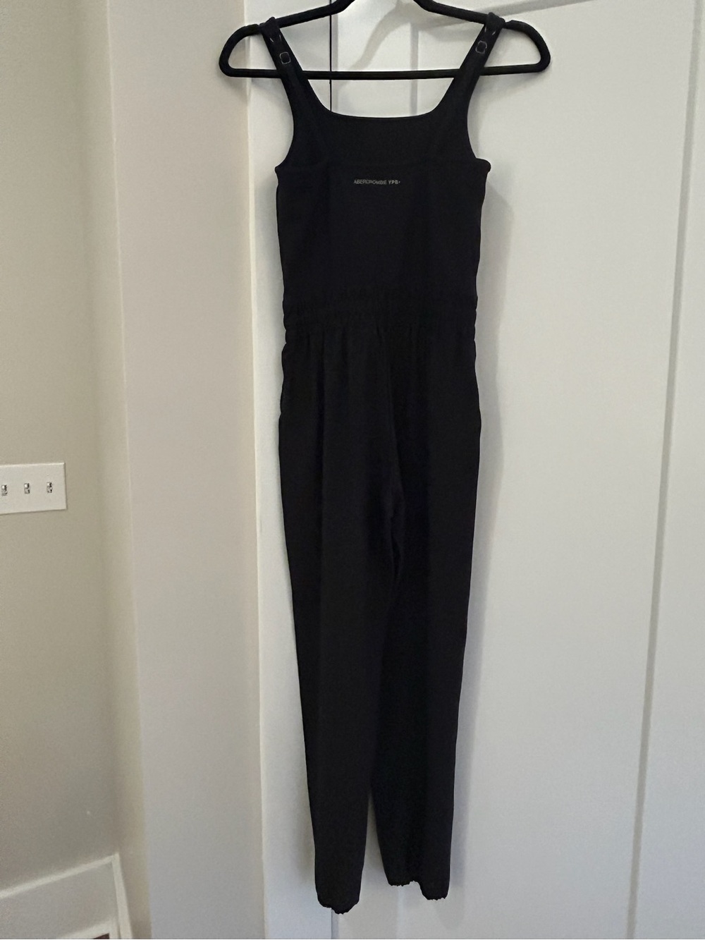 abercrombie kids Black Tank Jumpsuit with Adjustable Straps